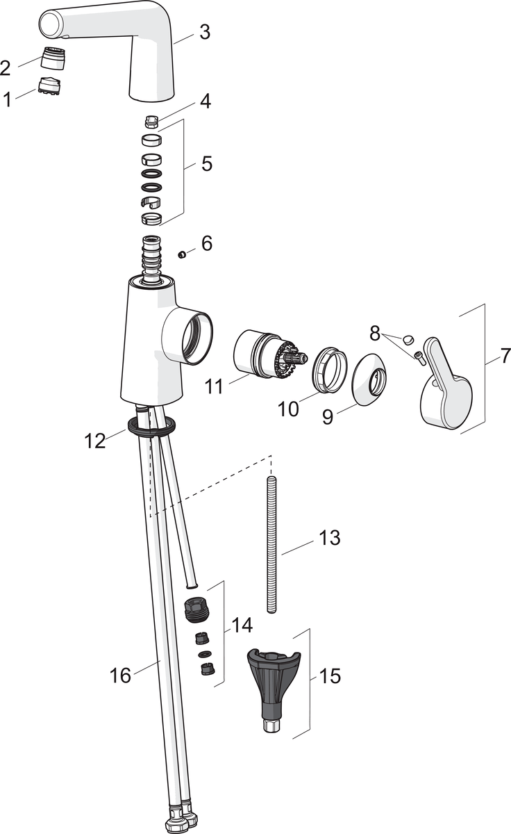 Oras 3006F Смеситель для умывальника 3006F Inspera Хром  - Вид №6