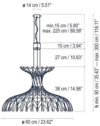BOVER Led подвесной светильник из дерева Dome sun-id-1379860 - Вид №4