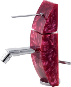 7360-201 Mariner Eau de Mariner, однорычажный смеситель для биде с донным клапаном, цвет черный жемчуг