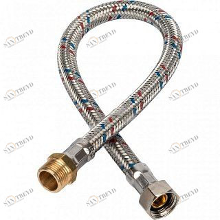 Гибкая подводка для воды НР 3/8 х ВР 3/8 STOUT - 400 мм SHF0055081010