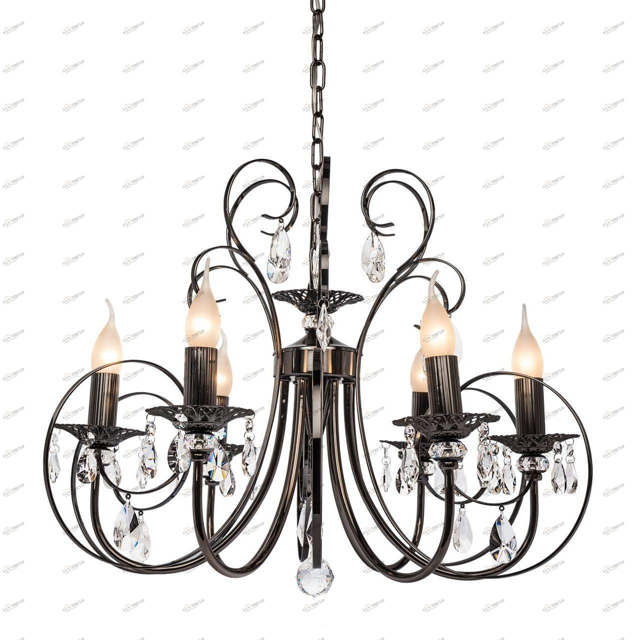 Подвесная люстра Silver Light Vienna 155.59.6 SILVER LIGHT ДИЗАЙНЕРСКИЕ, VIENNA BLACK 186023 Черный 