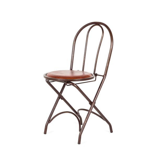 080221 Раскладной кожаный стул Francisco Segarra Tesh Santreyd  - Вид №1