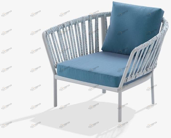 FAST Садовое кресло из алюминия и ткани с подлокотниками Ria 7611