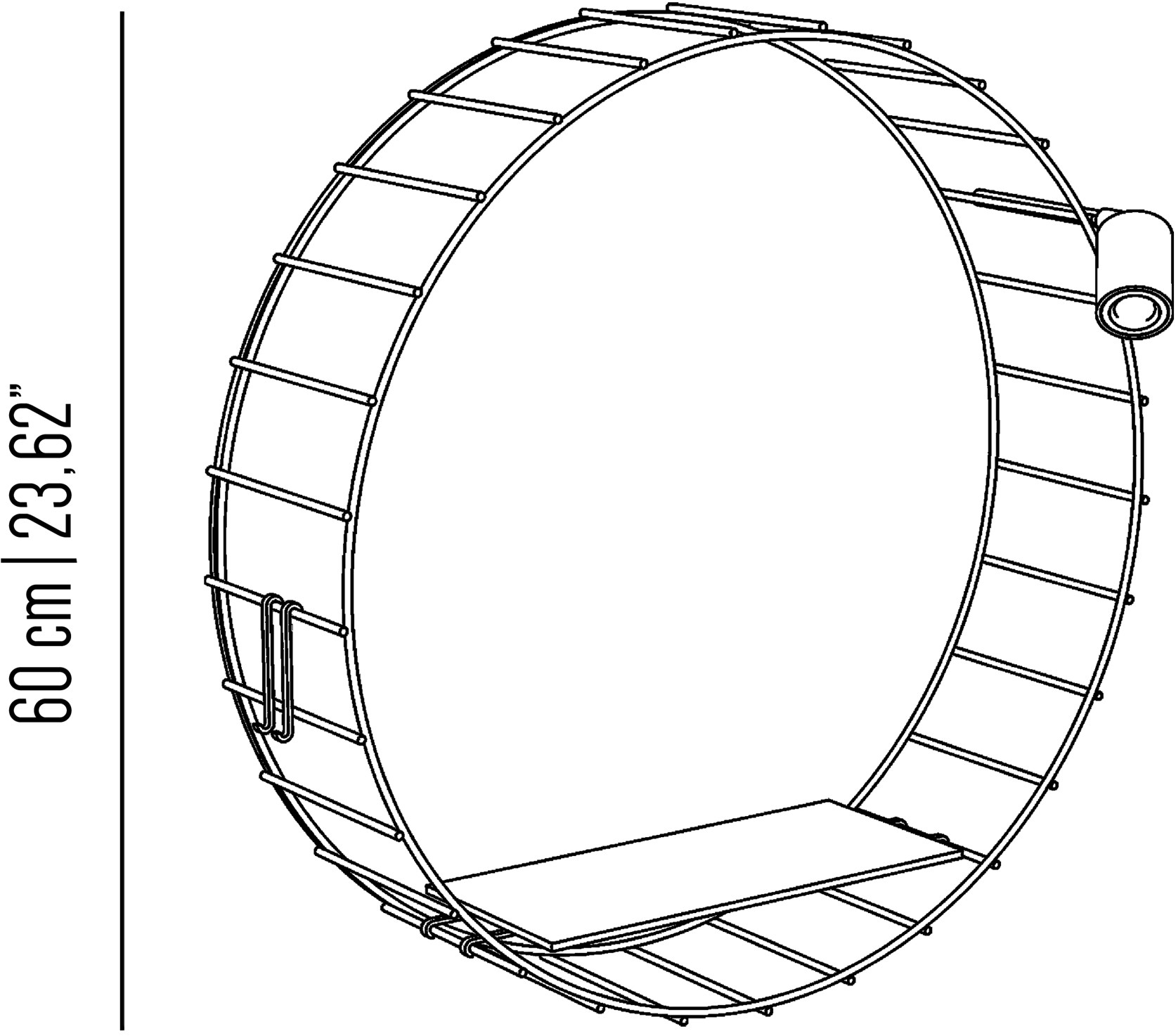 Il Bronzetto Круглое зеркало из латуни со встроенной подсветкой Cage Cag07_extra a - Вид №1