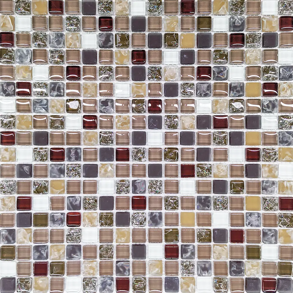 Мозаика стеклянная Terrazzo 30x30 см цвет коричневый 82825681 STLM-2017193 Santreyd