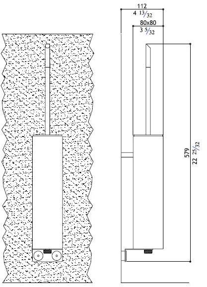 MGS Настенный ершик для унитаза из нержавеющей стали Accessori per bagno sun-id-1495581 - Вид №2