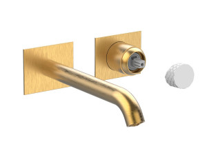 Настенный смеситель для раковины без слива с ограничителем расхода