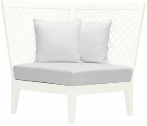 JANUS et Cie Угловой модуль из алюминия для модульного дивана Quadratl