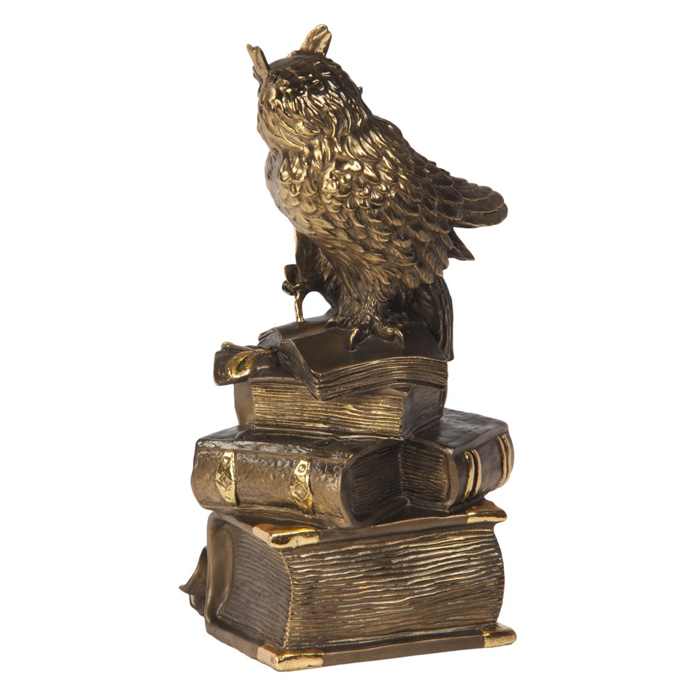 41043 Часы настольные Ученый филин Бронза BOGACHO 4627138243022 - Вид №3