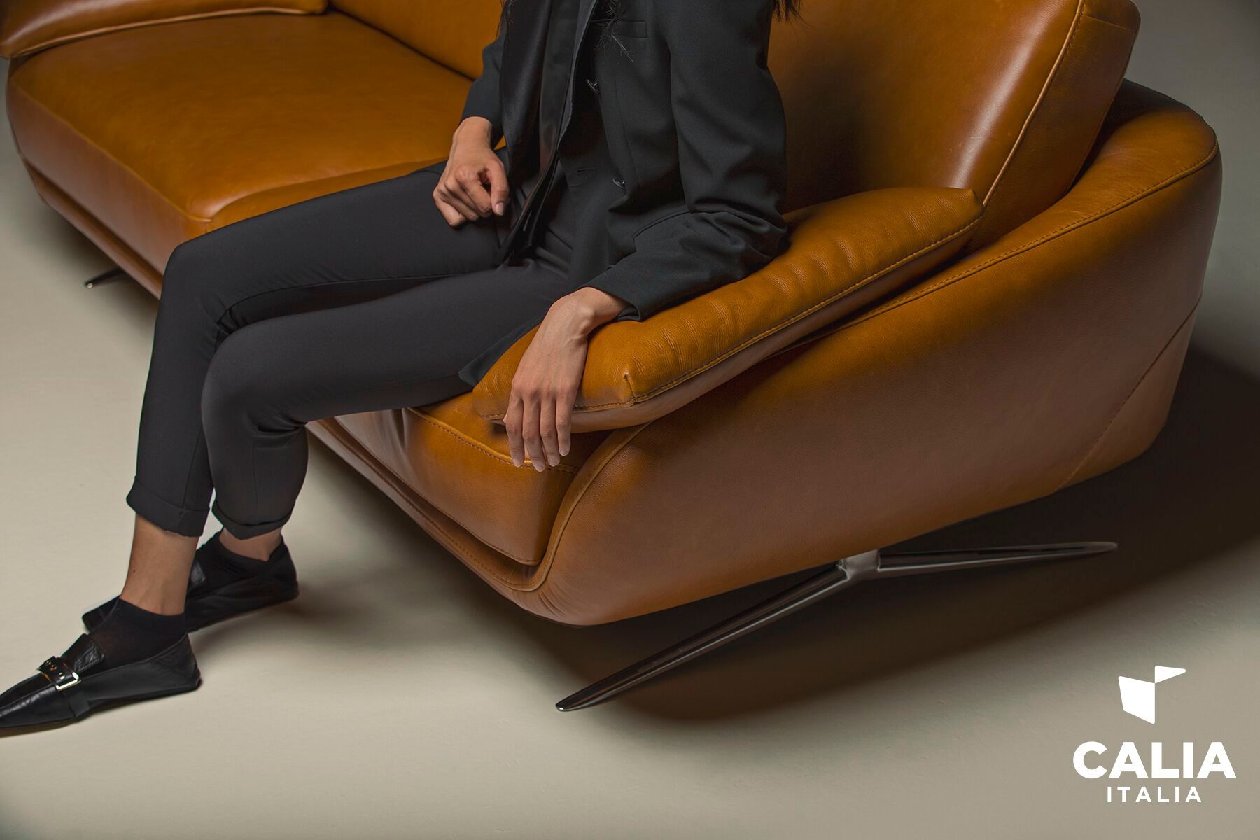 3-местный кожаный диван Calia Italia Superior ARCH-00048074 - Вид №7