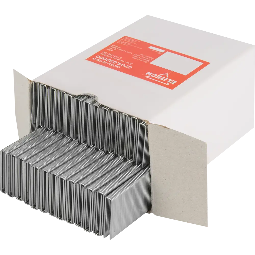Скобы Elitech для мебельной обивки 5.7x32 мм, 5000 шт 84552335 STLM-0051841 - Вид №1