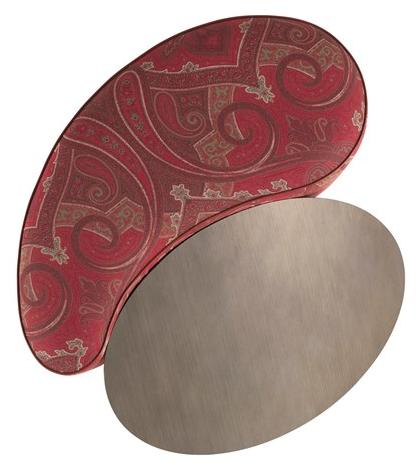 ETRO Home Interiors Пуф из мягкой ткани с деревянным столом Goa sun-id-1383816 - Вид №1