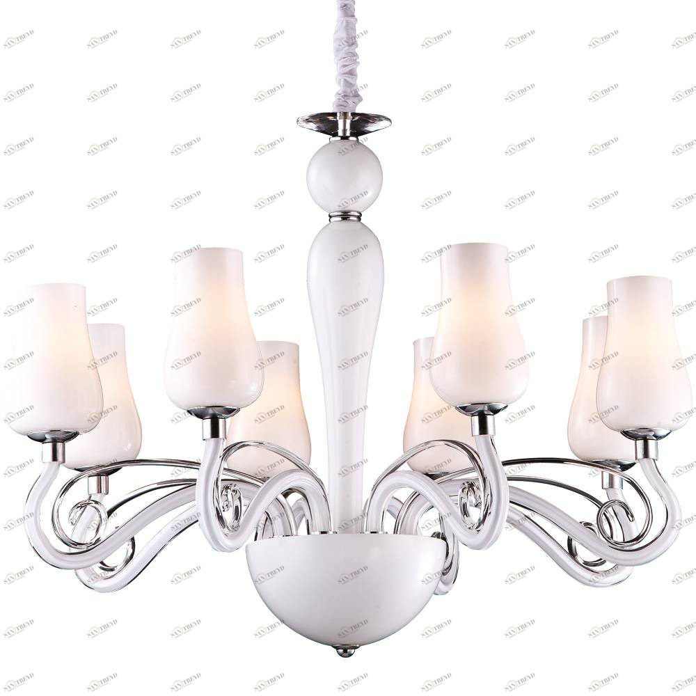 Подвесная люстра Arte Lamp Biancaneve A8110LM-8WH ARTE LAMP ДИЗАЙНЕРСКИЕ, BIANCANEVE 056388 Белый 