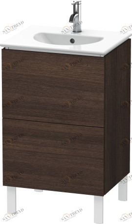 LC660405353 Тумбочка напольная L-Cube #LC6604 520 x 419 мм Каштан темный, декор Duravit