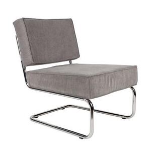 Кресло Lounge Ridge Rib светло-серое