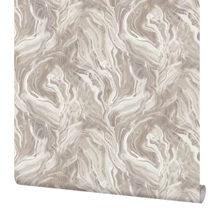 ELYSIUM Лава - флизелиновые обои темно-бежевые с абстрактным рисунком 89389849