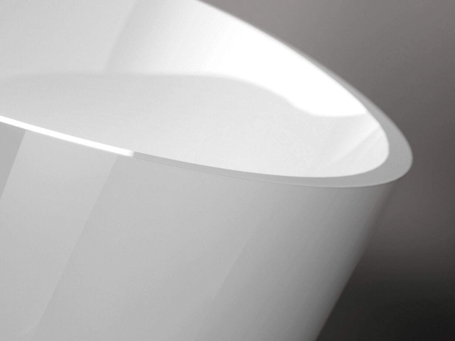 Овальная ванна в центре комнаты в твердой поверхности Gruppo Treesse мебель для ванной комнаты-отдельно стоящие ванны ARCH-00050901 - Вид №21