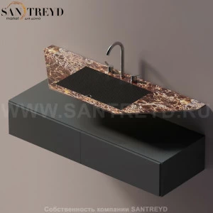 AELLN0AA11214DD Подвесная раковина настенная прямоугольная Agape Ell