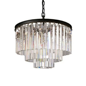 Подвесной светильник Odeon 6 black/clear от Delight Collection KR0387P-6/clear DELIGHT COLLECTION ДИЗАЙНЕРСКИЕ 243735 Прозрачный;черный
