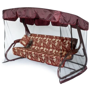 Качели садовые Greengard Аликанте 2 3-х местные (до 320 кг) бордовый