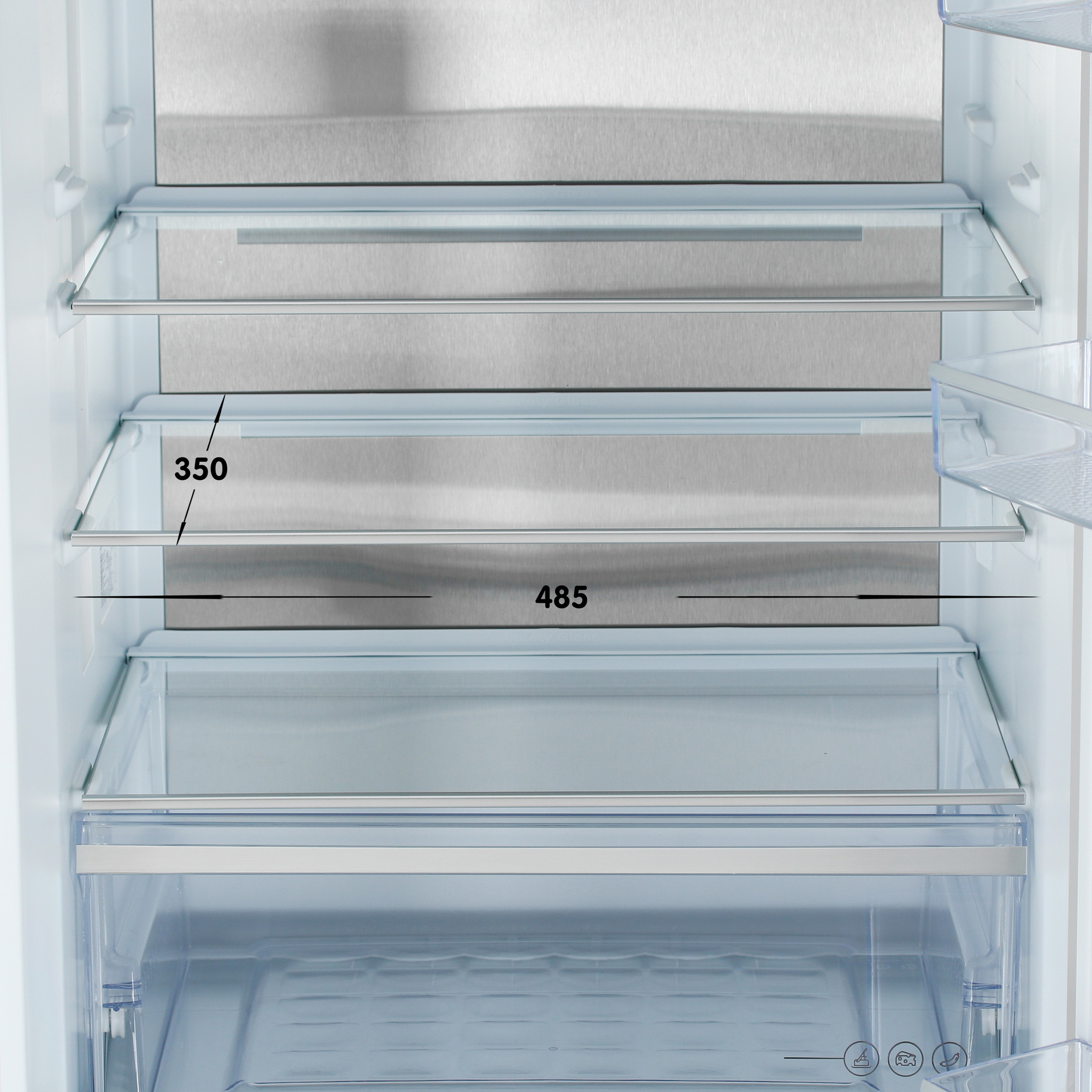 9208976 Холодильник с морозильником   Beko B5RCNK4037ZXBR серый STDN-0068474 - Вид №8