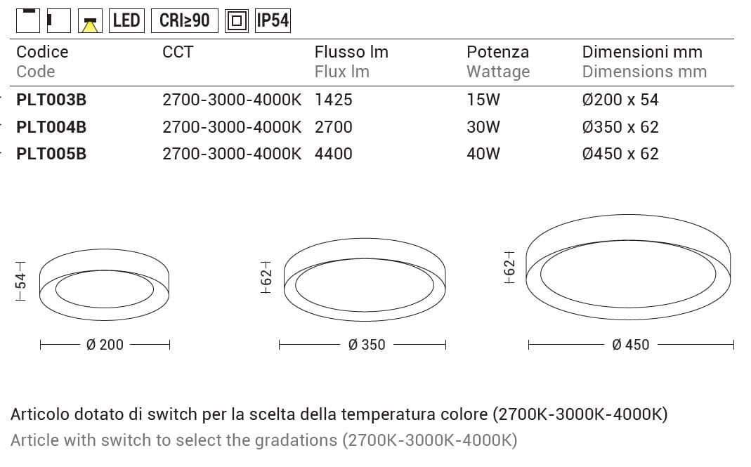 Алюминиевый светодиодный потолочный светильник Rossini Illuminazione Тарелка ARCH-00048269 - Вид №1