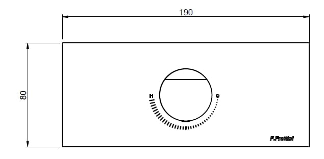 Пульт дистанционного управления из нержавеющей стали Rubinetterie Frattini Borgia ARCH-00059014 - Вид №1