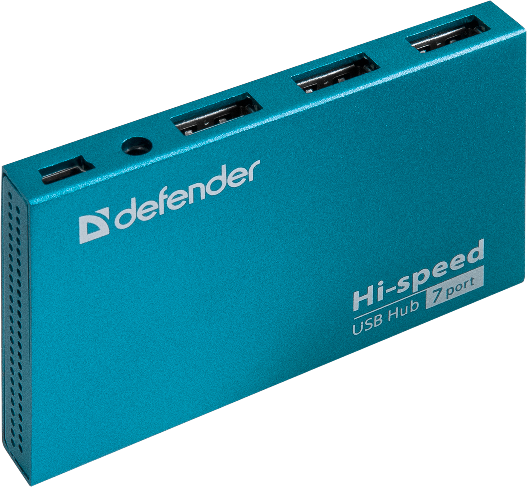 83505 универсальный usb разветвитель septima slim usb2.0, 7портов,блок питания2a Defender Santreyd  - Вид №1