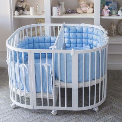 Манеж двухместная кроватка PlayPen 3 в 1 серии Limited (без матрасов) COMFORTBABY  00-3949429 Разноцветный;белый Santreyd  - Вид №10