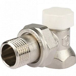 Клапан запорно-балансировочный угловой STOUT 1/2"