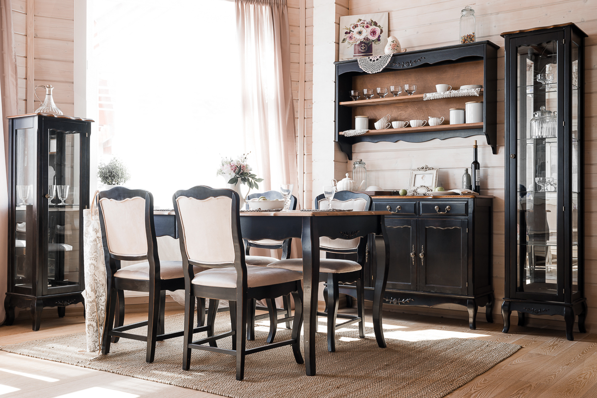 Обеденный стол прямоугольный с ящиком 100 см темный шоколад ДОМАШНЯЯ ОБСТАНОВКА MOBILIER DE MAISON 017432 Коричневый;черный Santreyd  - Вид №1