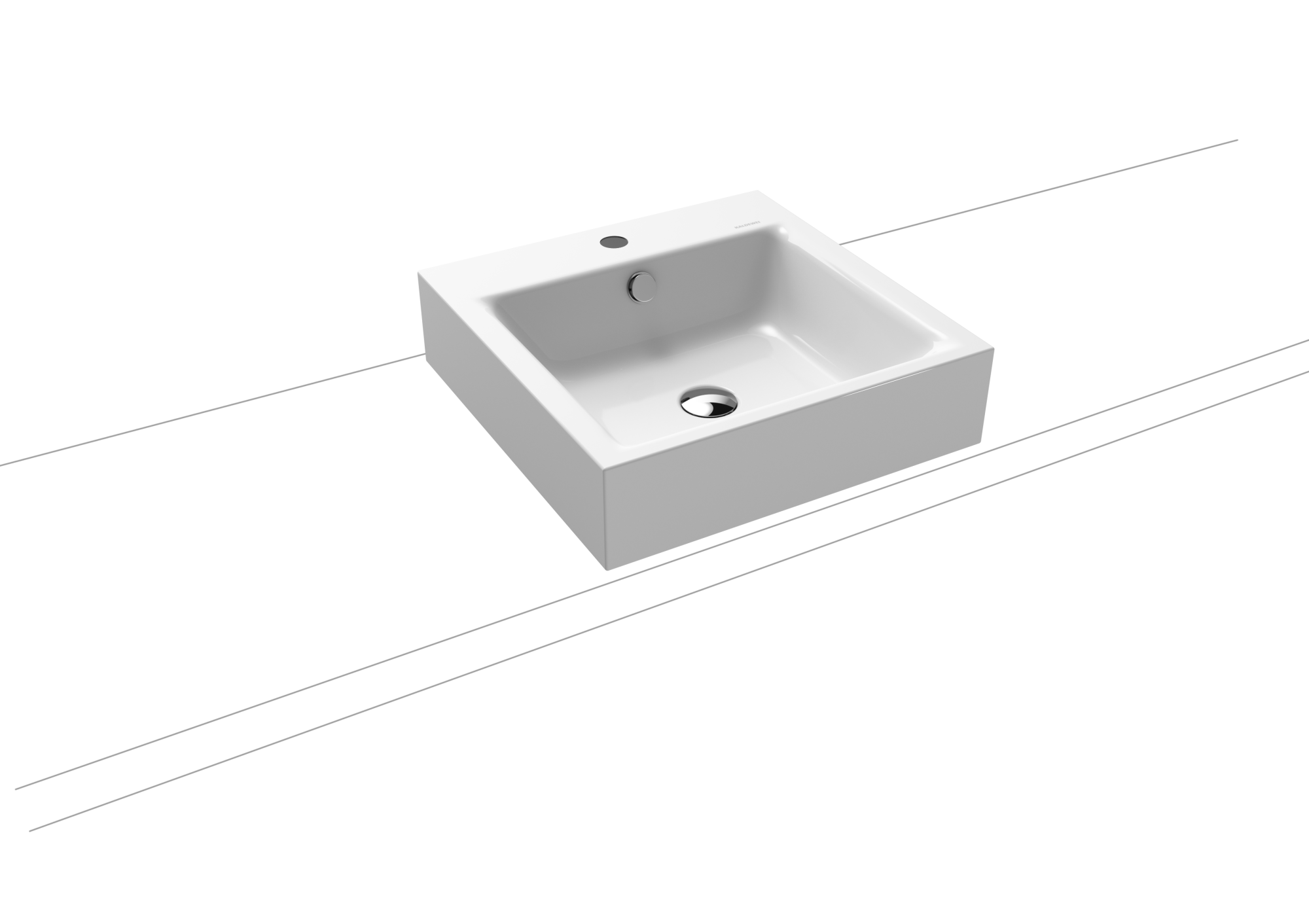 Умывальник KALDEWEI Сталь эмалированная 3156 1 альпийский белый 315633191