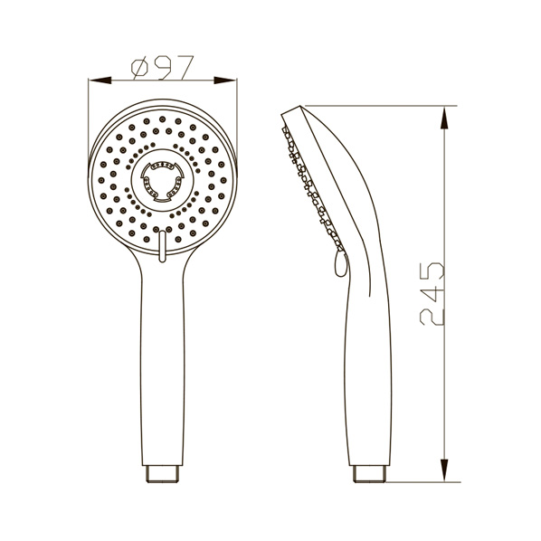 AGD 20.1331 P  Лейка для душа  ARGO kran agd201331p - Вид №1