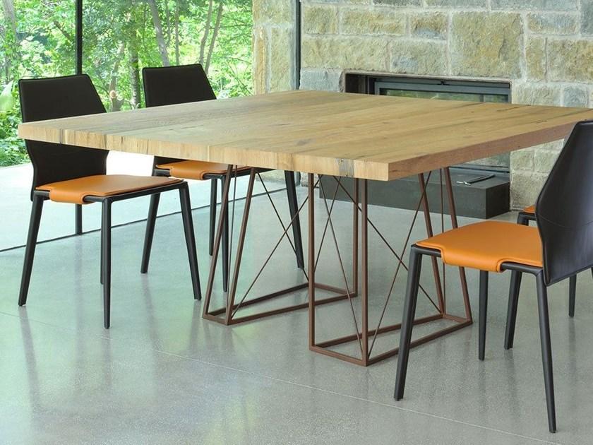 Italy Dream Design Квадратный стол из дерева бриккола Roxy sun-id-1443203 - Вид №1