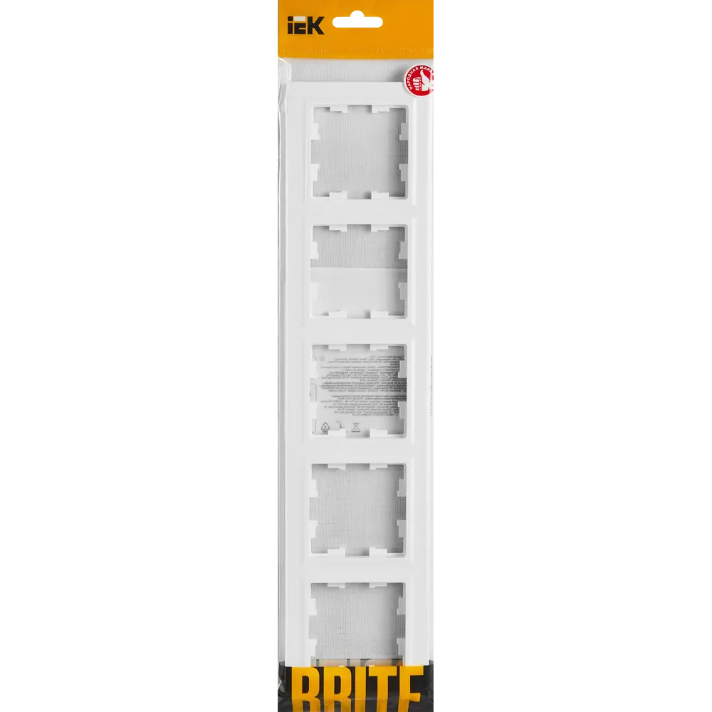 Рамка IEK Brite-5 для розеток и выключателей с защитой от влаги 87761299 STLM-1117291 - Вид №3