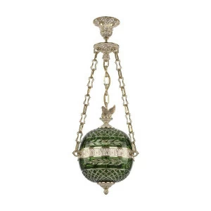 Подвесной светильник круглый зеленый Bohemia Ivele 71000P/25 GW Clear-Green/H-1J FS1S BOHEMIA IVELE 7100 00-3890234 Зеленый