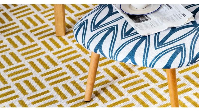 Gancedo Прямоугольный шерстяной коврик Dhurries sun-id-1396197 - Вид №6