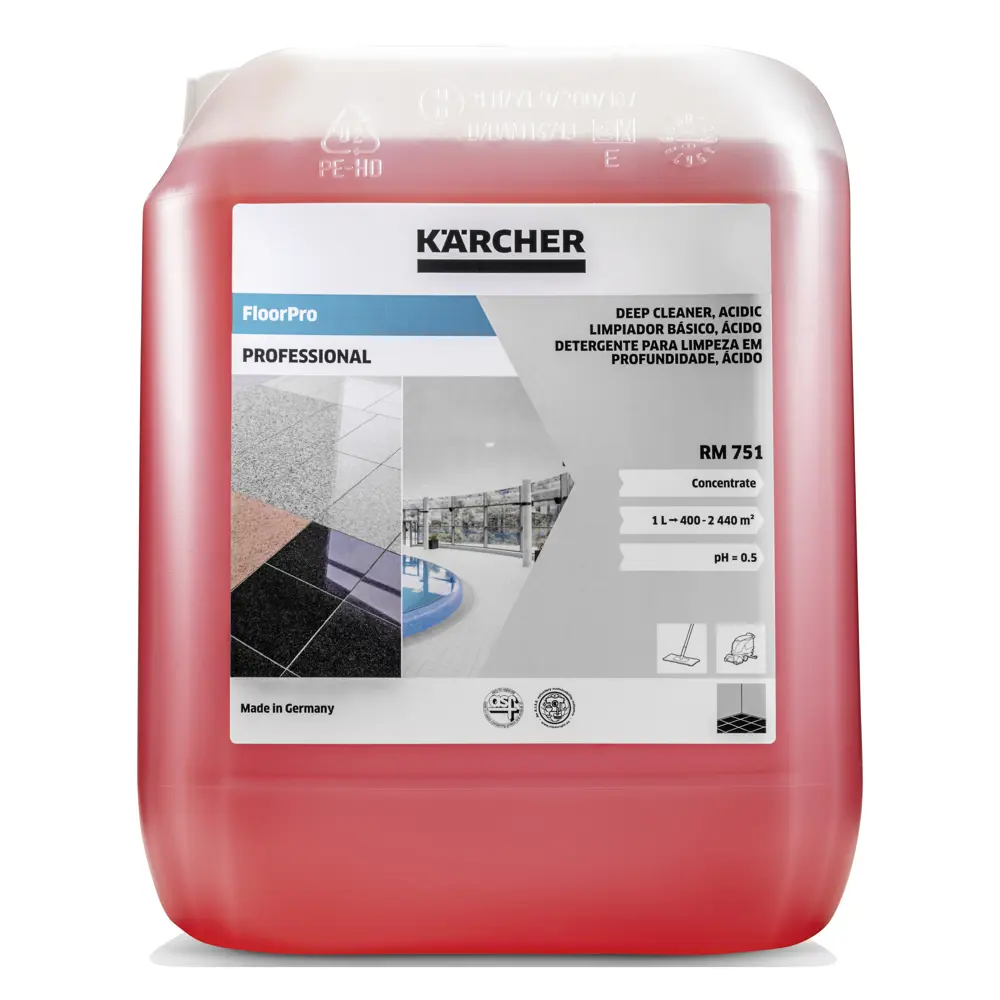 Кислотное средство для полов Karcher RM 751 10 л STLM-2086152 - Вид №1