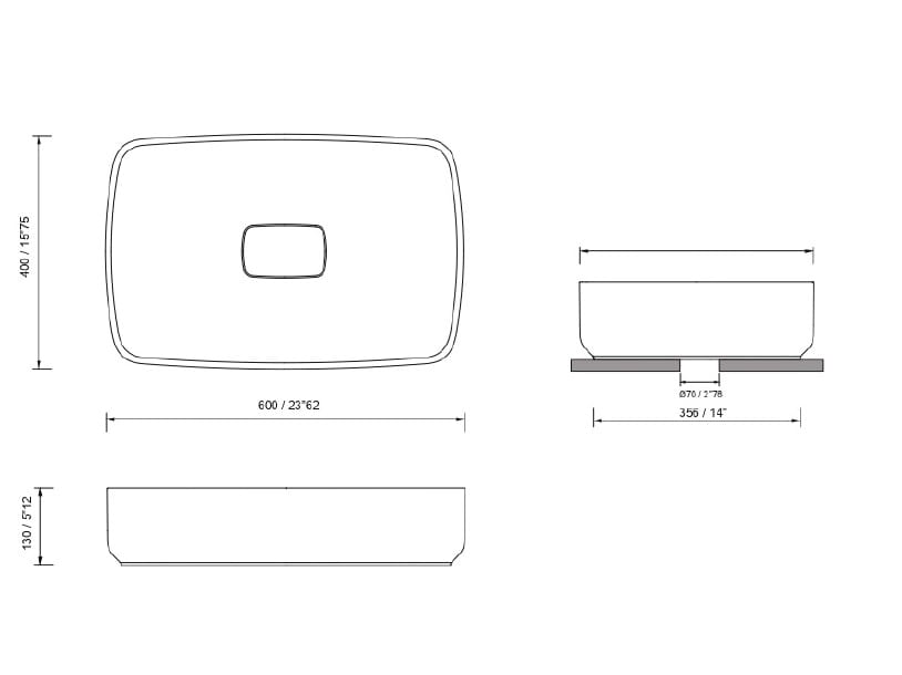 Прямоугольная мраморная столешница MOMA Design Водяная лилия ARCH-00005378 - Вид №1