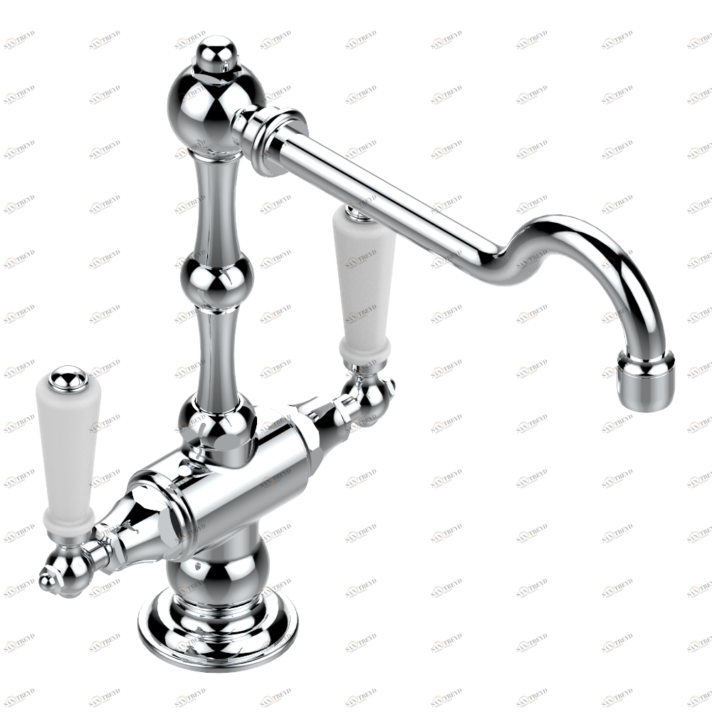 G30-4184N Смеситель для кухонной мойки на одно отверстие Thg-paris Bastide Хром G30 4184N  A02 CAT.A