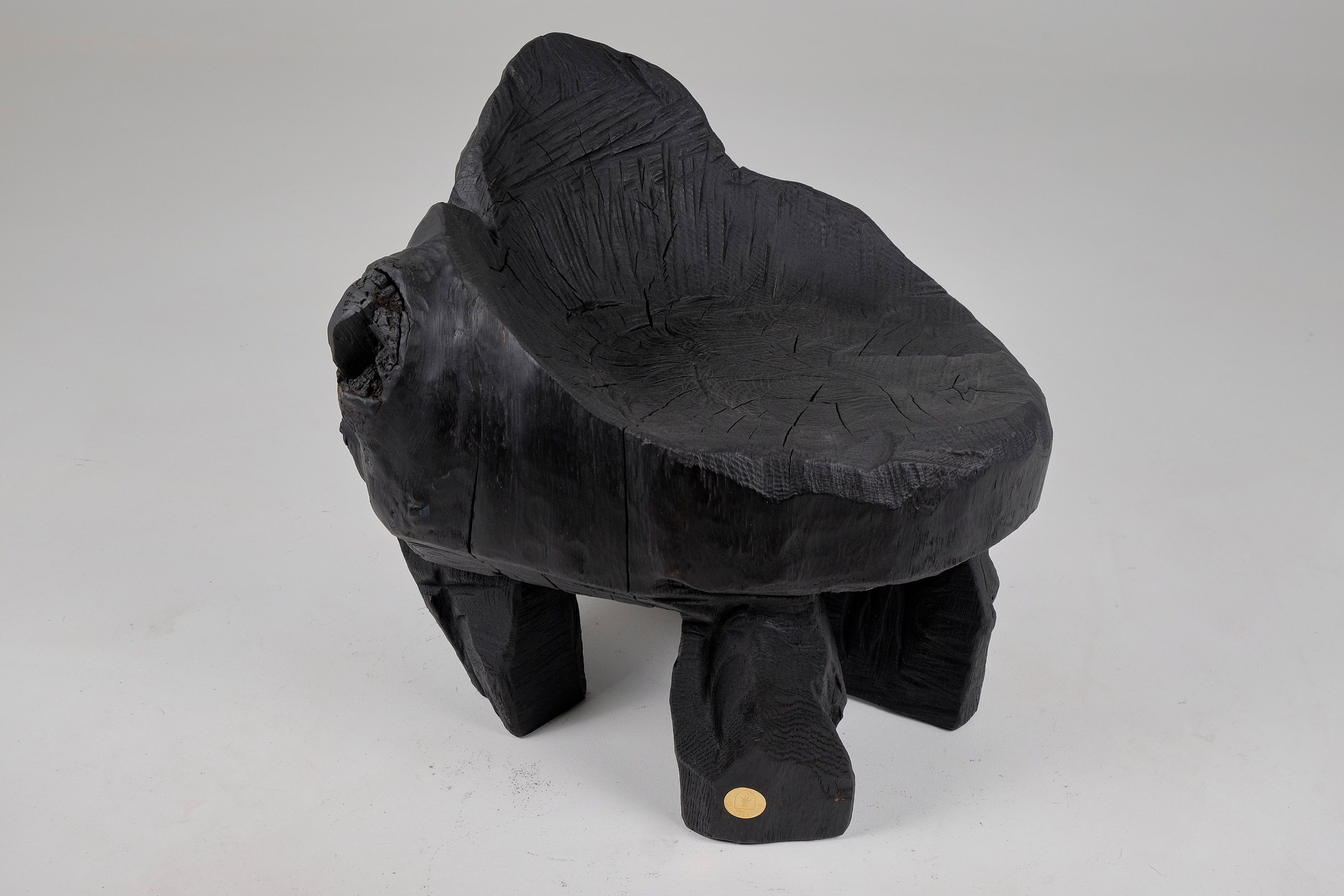 Низкий дубовый стул Logniture Jownik ARCH-00048410 - Вид №15