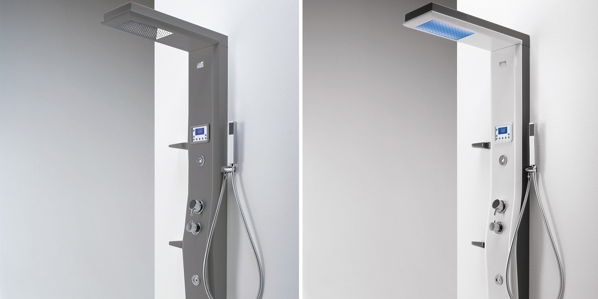 Душевая колонна Etoile Grey 160 см базовая 4ETA5N0G Gruppo Geromin - Вид №1