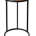 FUMO0009 Прикроватный столик с круглым металлическим основанием ijlbrown  - Вид №2