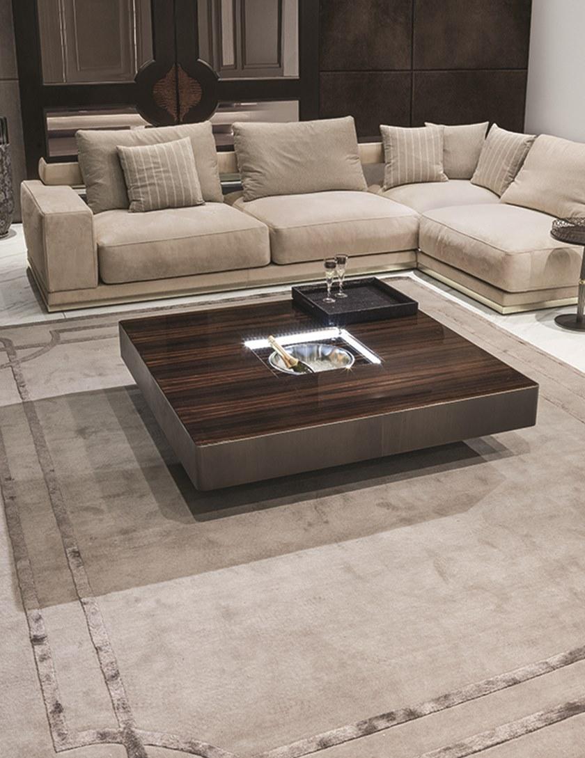 Longhi Квадратный журнальный столик с ведерком для льда Loveluxe 2015 – regency collection Y 734 - Вид №2