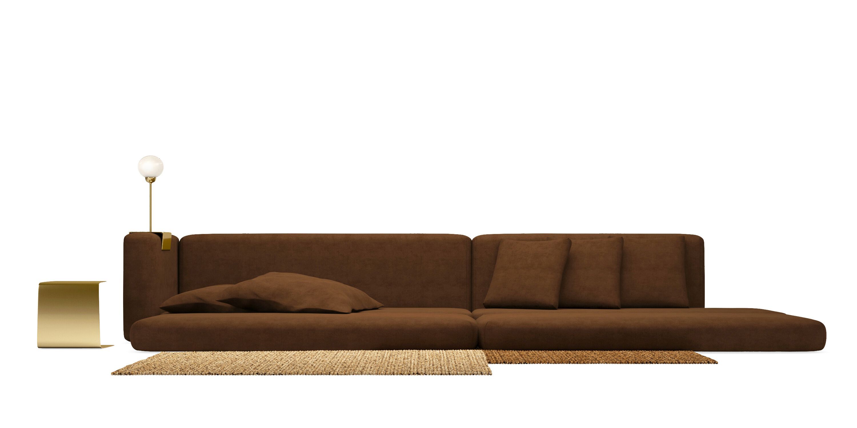 Ткань диван HANNABI MODEL NO.28 LONG ARCH-00126294 - Вид №9