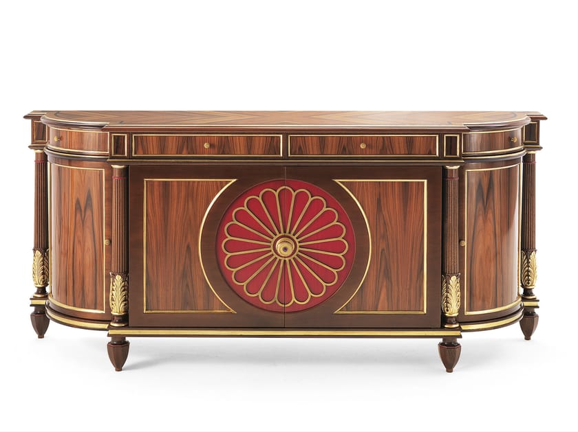 Деревянный сервант с распашными дверцами и ящиками OAK Галерея ARCH-00143612