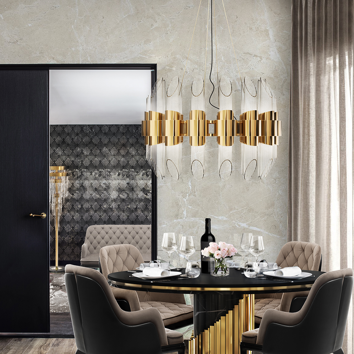 Подвесные лампы Tycho round Suspension Covethouse LUXXU  - Вид №1