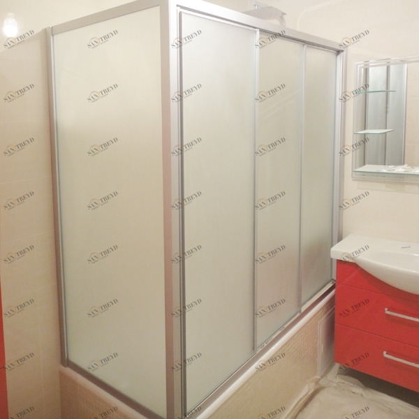 90100X140150GV413 Душевое ограждения на борт вынны GUTEWETTER Германия PRACTIC