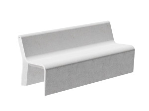 Бетонная скамья со спинкой