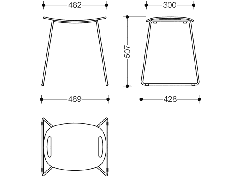 950.51.30092 табурет для душа HEWI System 900 - Вид №9